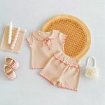【73-120cm】ベビー 女の子 セットアップ フリルデザイン - 画像 (6)