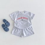 【80-130cm】ベビー キッズ 半袖 セットアップ プリント - 画像 (6)