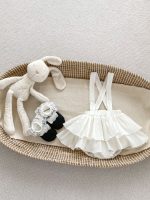 【66-100cm】ベビー ジャンパースカート おしゃれ フリルデザイン - 画像 (3)