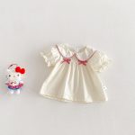 【73-100cm】ベビー 女の子 半袖シャツ/ショートパンツ リボン付き - 画像 (5)