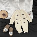 【66-100cm】ベビー ロンパース ニット 着脱しやすい - 画像 (5)