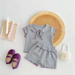 【73-120cm】ベビー 女の子 セットアップ フリルデザイン - 画像 (8)