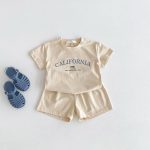 【80-130cm】ベビー キッズ 半袖 セットアップ プリント - 画像 (8)