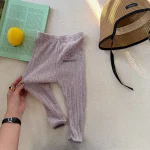 【80-130cm】レギンス フラワリブ シンプル 履きやすい 女の子 ボトムス - 画像 (32)