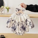 【66-130cm】ロンパース/ワンピース フリル襟 フラワー 姉妹服 - 画像 (14)