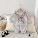 【73-100cm】セットアップ ショール風 スウェット&ボトムス - 画像 (8)
