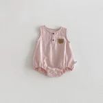 【66-90cm】ベビー ロンパース ノースリーブ 熊柄 - 画像 (15)