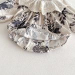【66-130cm】ロンパース/ワンピース フリル襟 フラワー 姉妹服 - 画像 (20)
