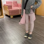 【80-130cm】レギンス フラワリブ シンプル 履きやすい 女の子 ボトムス - 画像 (11)