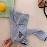 【80-130cm】レギンス フラワリブ シンプル 履きやすい 女の子 ボトムス - 画像 (8)
