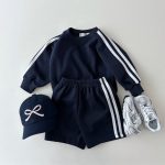 【80-130cm】二点セット スポーツウェア カジュアル セットアップ - 画像 (3)