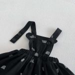 【73-100cm】ワンピース クマ柄 ブラック おしゃれ 女の子 定番 - 画像 (11)