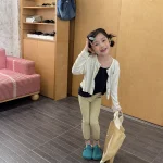 【80-130cm】レギンス フラワリブ シンプル 履きやすい 女の子 ボトムス - 画像 (18)