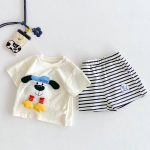 【73-120cm】ＴシャツORボーダー柄 パンツ 可愛い ドッグロゴ 人気 - 画像 (8)