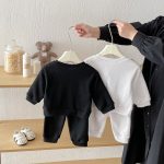 【73-100cm】セットアップ ショール風 スウェット&ボトムス - 画像 (5)