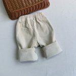 【73-100cm】パンツ ベーシック コーデュロイ カジュアル 履きやすい ボトムス - 画像 (13)