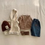 【73-100cm】パンツ ベーシック コーデュロイ カジュアル 履きやすい ボトムス - 画像 (11)