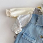 【80-130cm】アウター デニム 帽子付き カジュアル 合わせやすい ジャケット - 画像 (18)