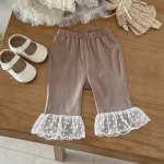 【73-110cm】パンツ レース裾 履きやすい おしゃれ 女の子 ボトムス - 画像 (6)