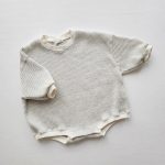 【59-90cm】ロンパース 四色展開 長袖 ワッフル 可愛い ベビー服 - 画像 (4)