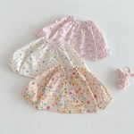 【73-120cm】ベビー 女の子 シャツ クールネック フラワーorウサギ柄 - 画像 (3)