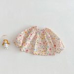 【73-120cm】ベビー 女の子 シャツ クールネック フラワーorウサギ柄 - 画像 (4)