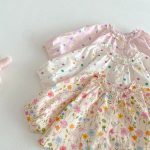 【73-120cm】ベビー 女の子 シャツ クールネック フラワーorウサギ柄 - 画像 (8)