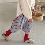 【80-120cm】ベビー パンツ 花柄 ゆったり 履きやすい - 画像 (8)