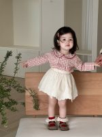 【73-100cm】ベビー 女の子 トップス/スカート チェック柄 おしゃれ