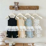【73-120cm】ベビー 女の子 セットアップ キャミソール&ショートパンツ - 画像 (3)