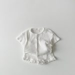 【80-130cm】ベビー セットアップ 無地 シンプル - 画像 (5)