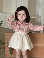 【73-100cm】ベビー 女の子 トップス/スカート チェック柄 おしゃれ - 画像 (3)