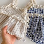 【66-90cm】ベビー 女の子 ノースリーブ ロンパース フリルデザイン - 画像 (14)