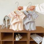 【73-120cm】ベビー 女の子 セットアップ フリルデザイン - 画像 (3)