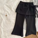 【80-130cm】ベビー女の子 フレアパンツ フェイクレイヤード - 画像 (3)
