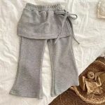 【80-130cm】ベビー女の子 フレアパンツ フェイクレイヤード - 画像 (5)