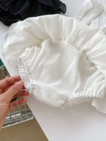 【66-100cm】ベビー ジャンパースカート おしゃれ フリルデザイン - 画像 (5)