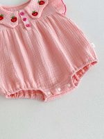【66-90cm】ベビー 女の子 ロンパース おしゃれ イチゴ柄 - 画像 (9)