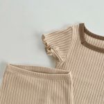 【66-90cm】ベビー 女の子 セットアップ 無地 シンプル - 画像 (6)