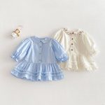 【73-120cm】ベビー 女の子 シャツワンピース おしゃれ シンプル - 画像 (3)