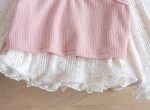 【90-130cm】女の子 トップス レイヤード おしゃれ ガーリー - 画像 (8)