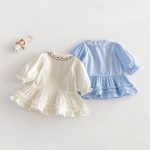 【73-120cm】ベビー 女の子 シャツワンピース おしゃれ シンプル - 画像 (4)
