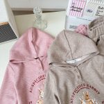 【90-150cm】女の子 セットアップ ウサギ柄 カジュアル - 画像 (9)