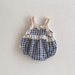 【66-90cm】ベビー 女の子 ノースリーブ ロンパース フリルデザイン - 画像 (9)
