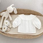 【66-100cm】ベビー シャツ/ロンパース おしゃれ リボン付き - 画像 (7)
