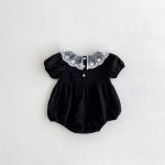 【66-90cm】ベビー 女の子 半袖 ロンパース レース ガーリー - 画像 (10)