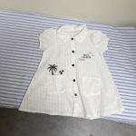 【80-150cm】セットアップorワンピース ツリー柄 ホワイト 兄妹お揃い - 画像 (8)