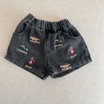 【80-150cm】ショートパンツ キッズ 男女兼用 恐竜 刺繍 - 画像 (17)