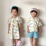 【80-150cm】セットアップ or ワンピース キッズ カートゥーンプリント
