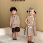 【80-150cm】セットアップ or ワンピース キッズ ストライプ - 画像 (4)
